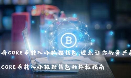 如何轻松将CORE币转入小狐狸钱包，避免让你的资产躺在路上！

轻松搞定CORE币转入小狐狸钱包的终极指南