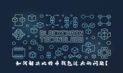 如何解决比特币钱包过大