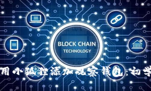 如何使用小狐狸添加观察钱包：初学者指南